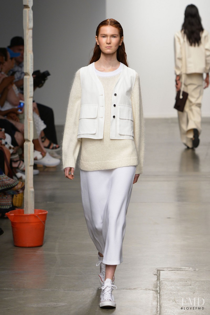 Zella Christenson featured in  the Creatures of Comfort fashion show for Spring/Summer 2015