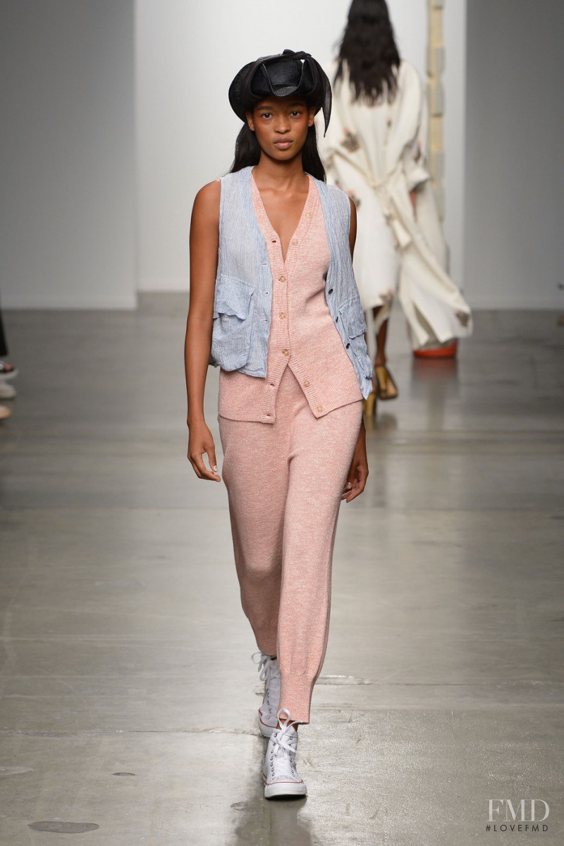 Marihenny Rivera Pasible featured in  the Creatures of Comfort fashion show for Spring/Summer 2015