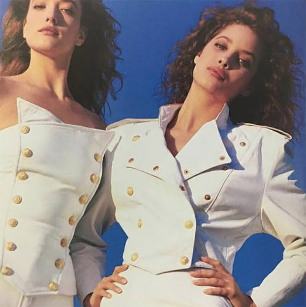 Christy Turlington featured in  the North Beach Leather advertisement for Spring/Summer 1987