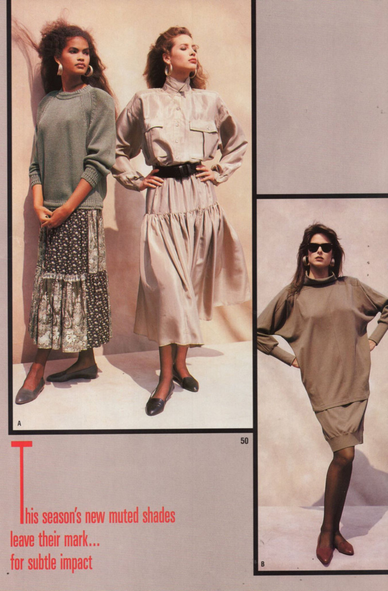 Christy Turlington featured in  the Bloomingdales advertisement for Spring 1987