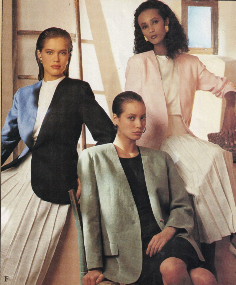 Christy Turlington featured in  the Bloomingdales advertisement for Spring 1987