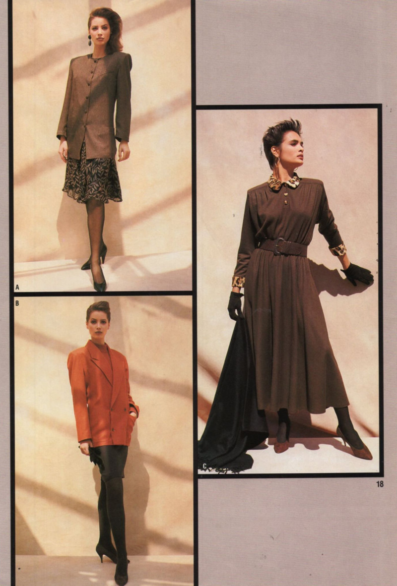 Christy Turlington featured in  the Bloomingdales advertisement for Spring 1987