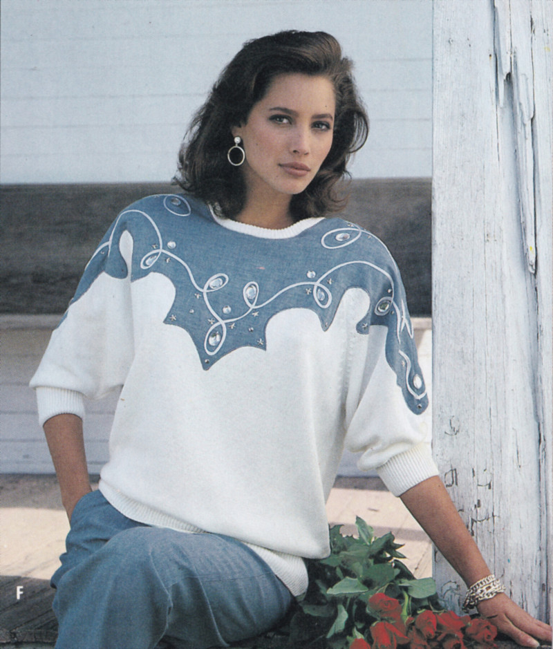 Christy Turlington featured in  the Bloomingdales advertisement for Spring 1987