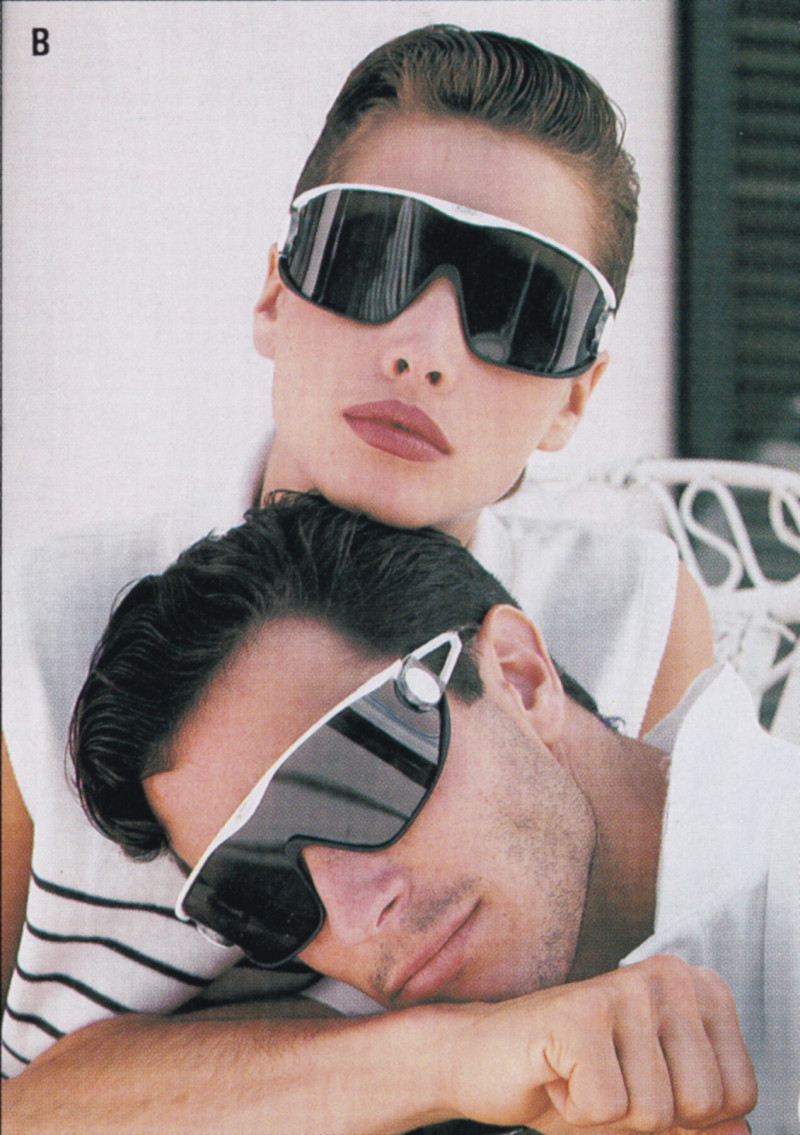 Christy Turlington featured in  the Bloomingdales advertisement for Spring 1987