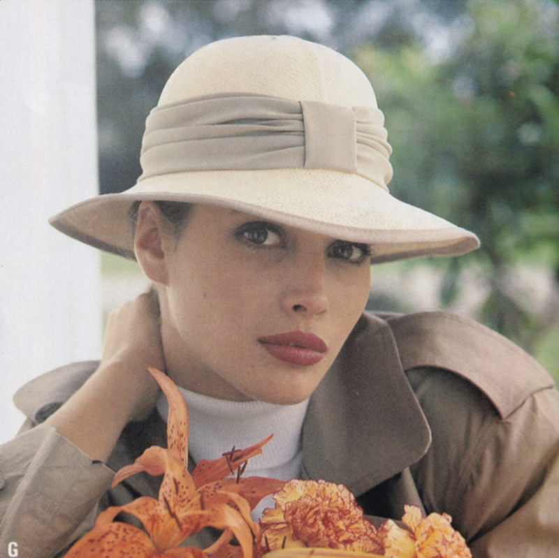 Christy Turlington featured in  the Bloomingdales advertisement for Spring 1987