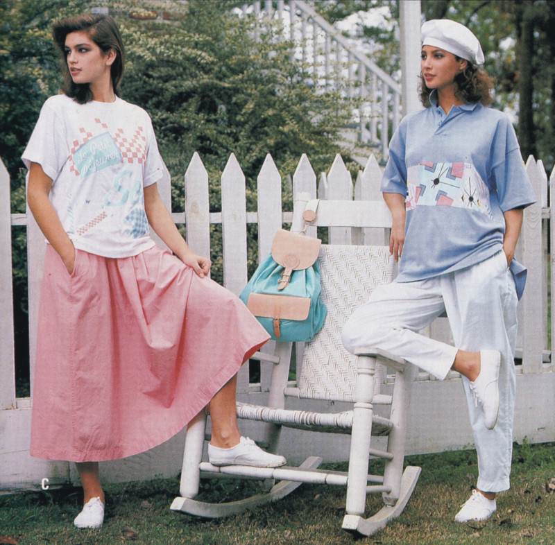 Christy Turlington featured in  the Bloomingdales advertisement for Spring 1987