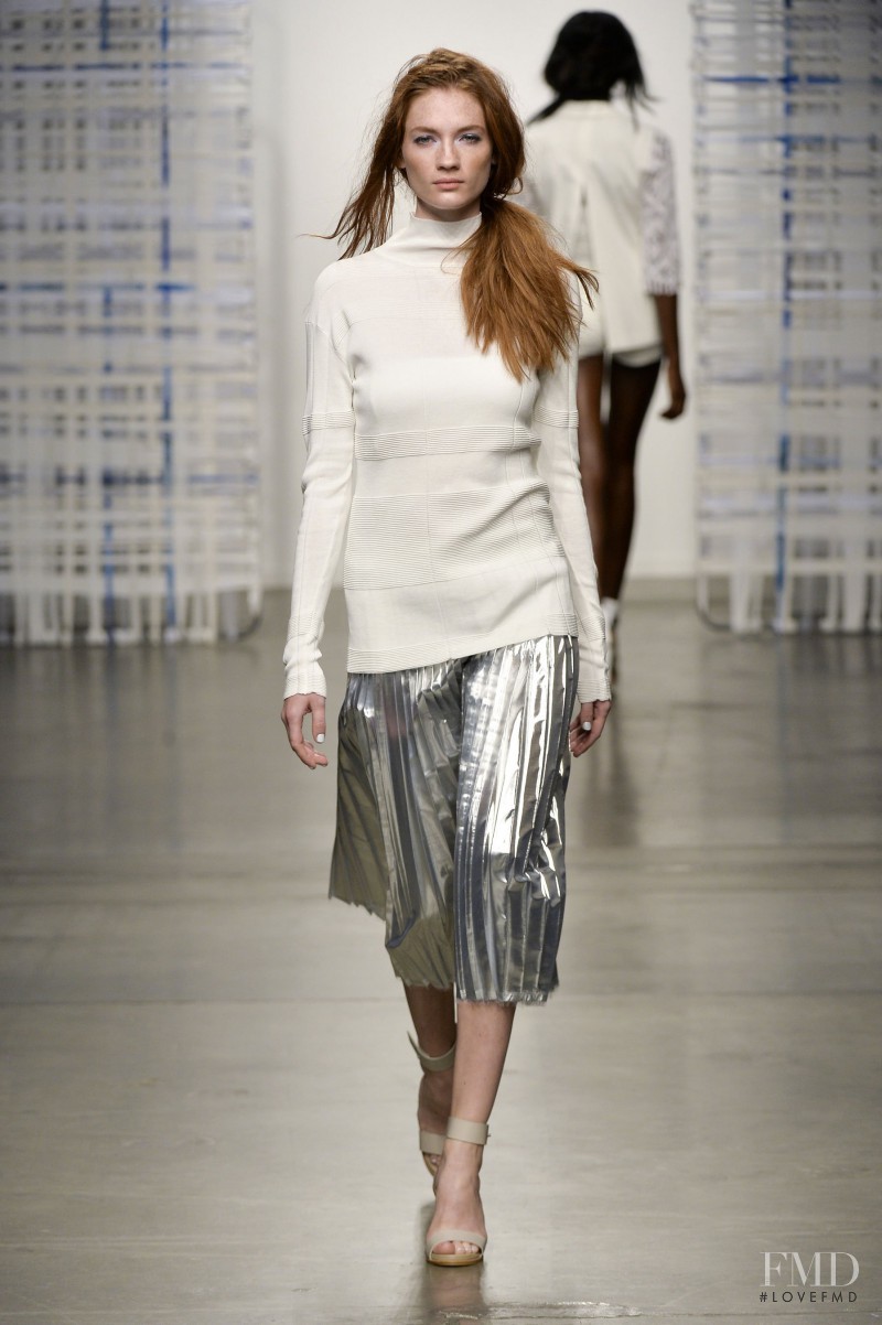 Kristin Zakala featured in  the Tess Giberson fashion show for Spring/Summer 2015