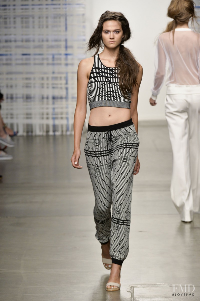 Rachel Finninger featured in  the Tess Giberson fashion show for Spring/Summer 2015