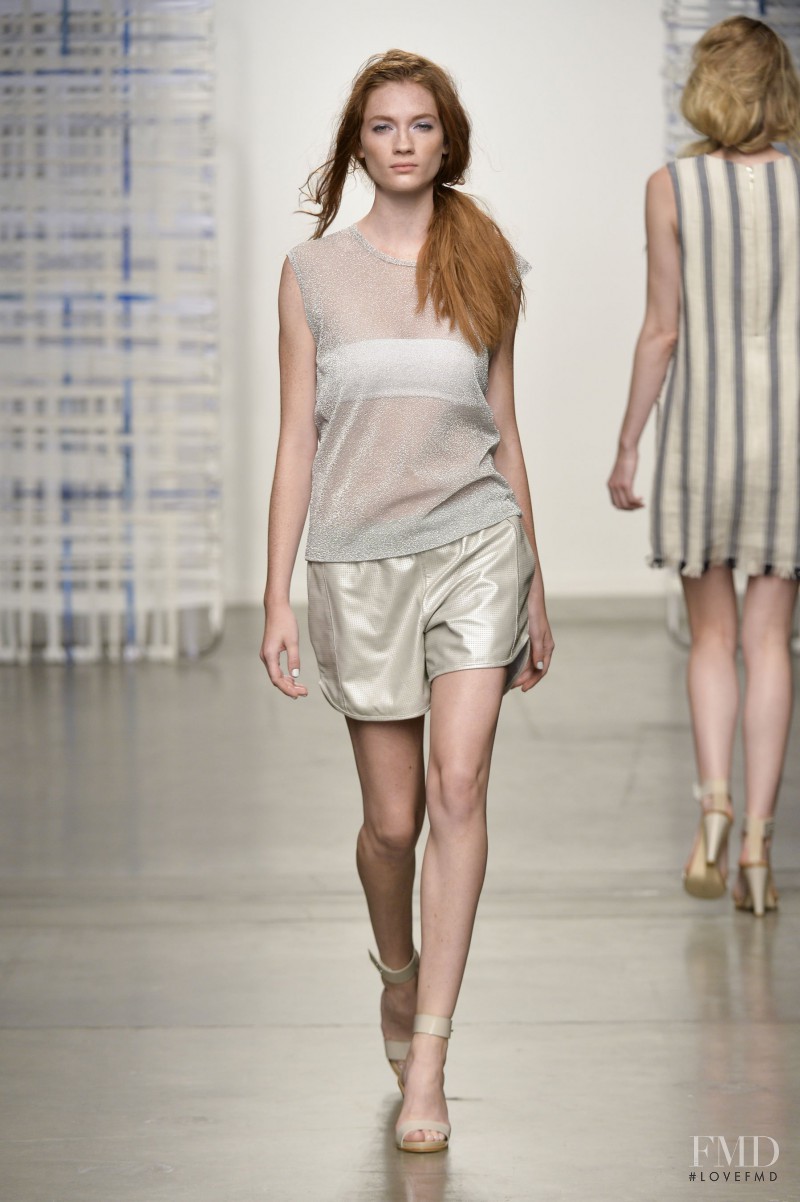 Kristin Zakala featured in  the Tess Giberson fashion show for Spring/Summer 2015