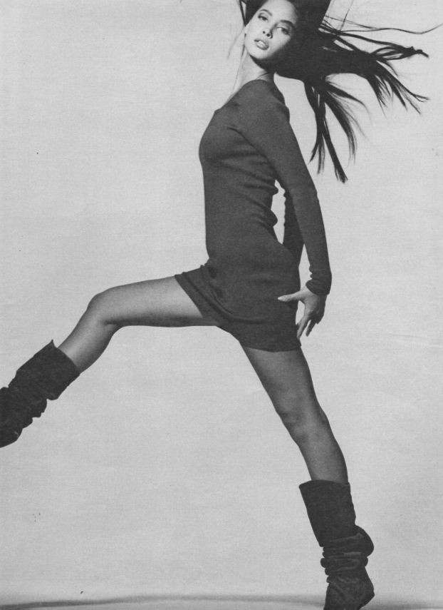 Christy Turlington featured in  the Barneys New York advertisement for Fall 1987