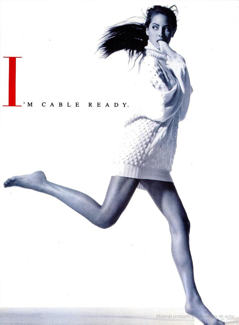Christy Turlington featured in  the Barneys New York advertisement for Fall 1987