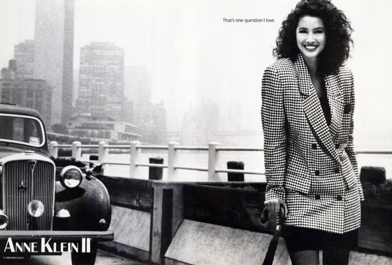 Christy Turlington featured in  the Anne Klein advertisement for Autumn/Winter 1987