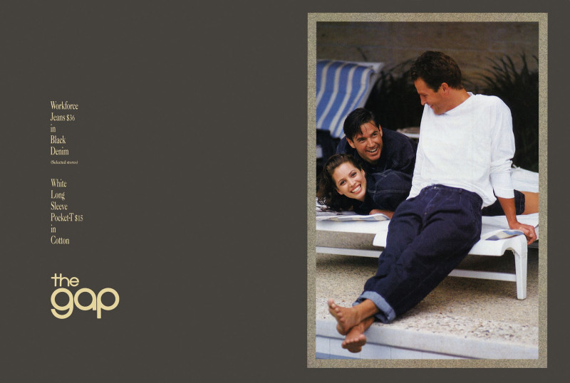 Christy Turlington featured in  the Gap advertisement for Spring/Summer 1988