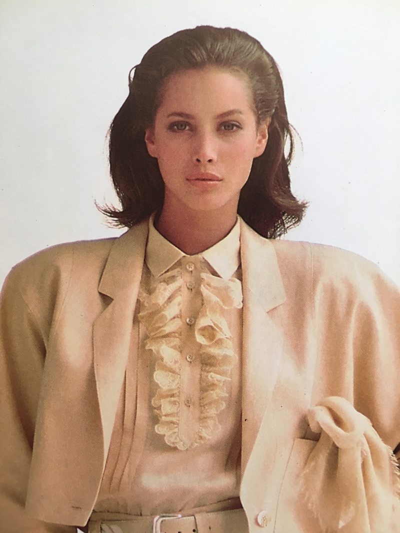 Christy Turlington featured in  the Escada advertisement for Spring/Summer 1988