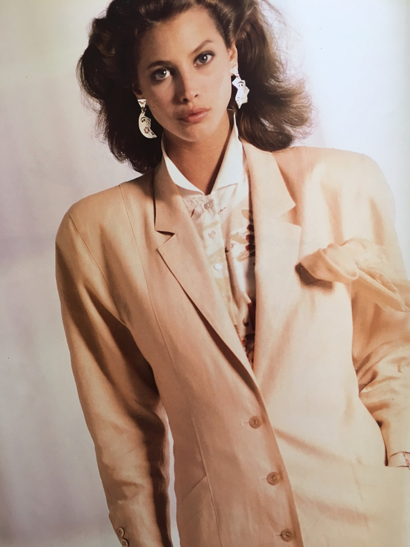 Christy Turlington featured in  the Escada advertisement for Spring/Summer 1988