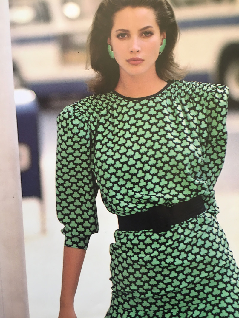 Christy Turlington featured in  the Escada advertisement for Spring/Summer 1988