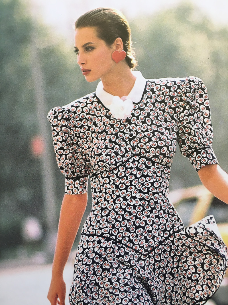 Christy Turlington featured in  the Escada advertisement for Spring/Summer 1988