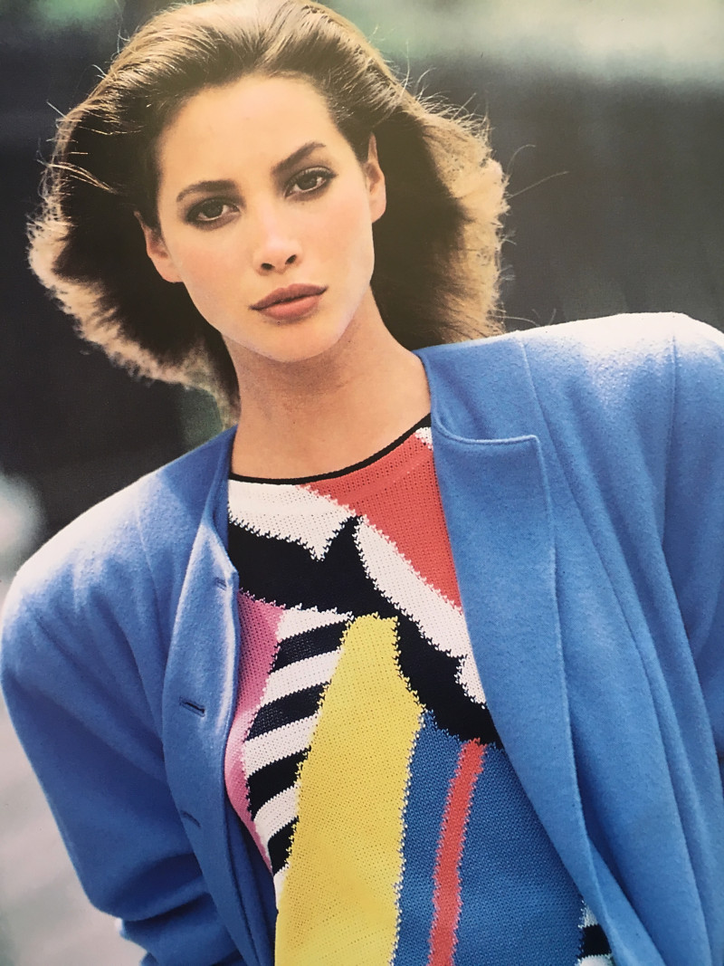 Christy Turlington featured in  the Escada advertisement for Spring/Summer 1988