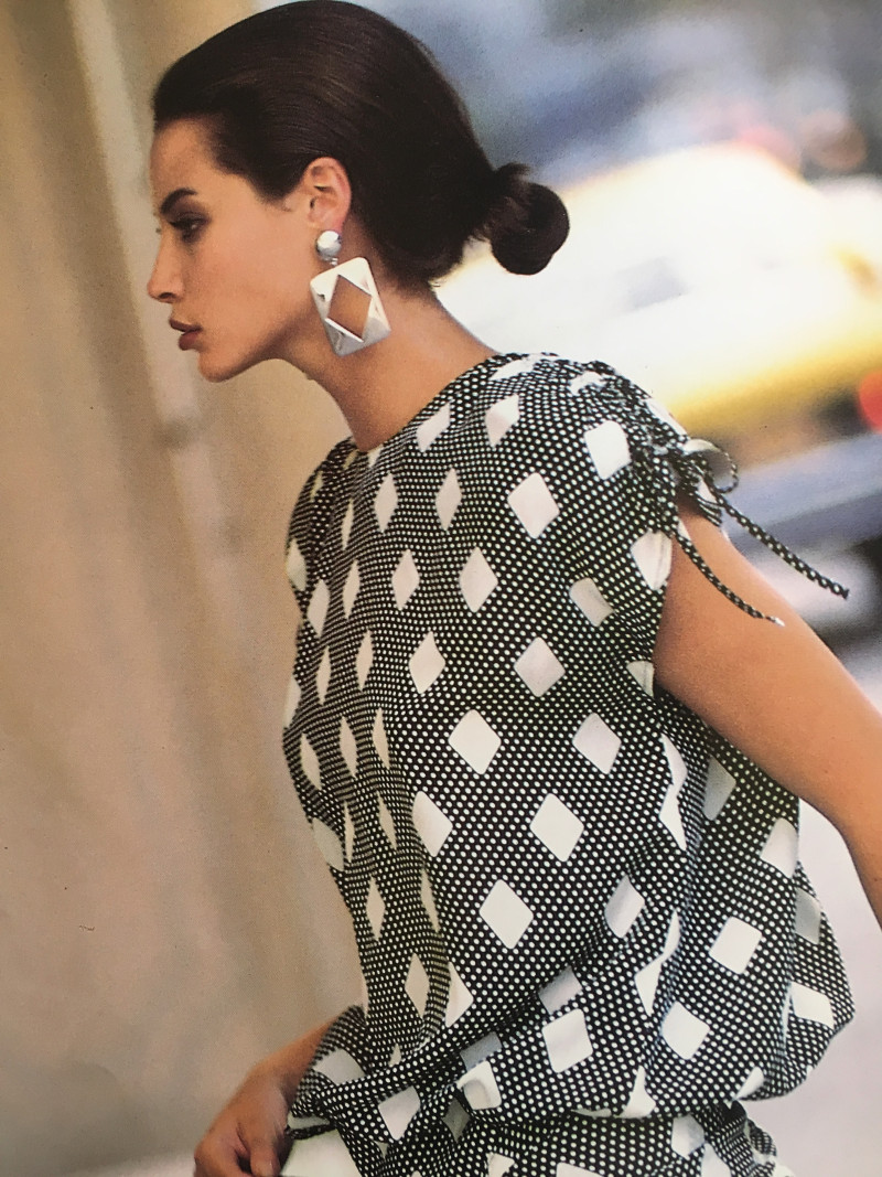 Christy Turlington featured in  the Escada advertisement for Spring/Summer 1988