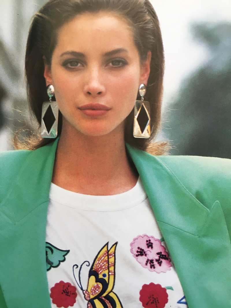 Christy Turlington featured in  the Escada advertisement for Spring/Summer 1988