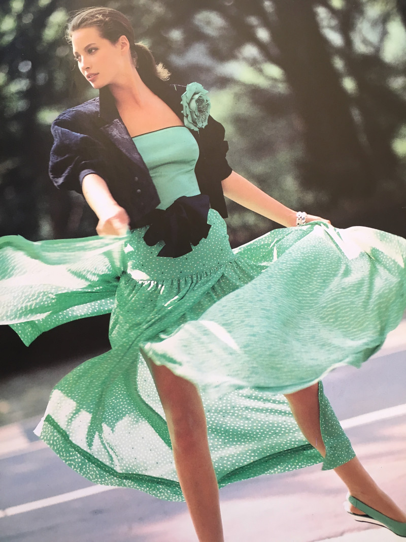 Christy Turlington featured in  the Escada advertisement for Spring/Summer 1988