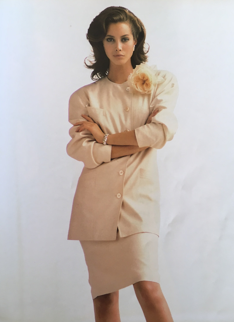 Christy Turlington featured in  the Escada advertisement for Spring/Summer 1988