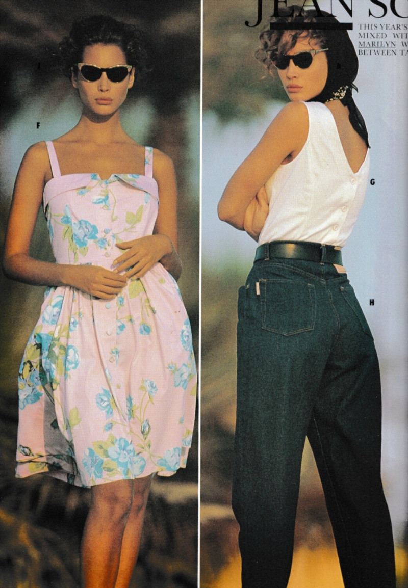 Christy Turlington featured in  the WareHouse ByMail catalogue for Spring/Summer 1988