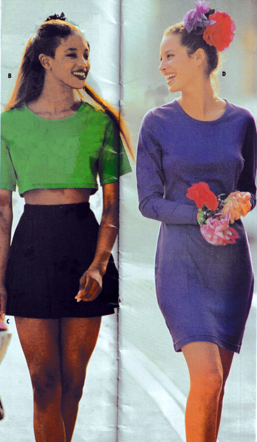 Christy Turlington featured in  the WareHouse ByMail catalogue for Spring/Summer 1988