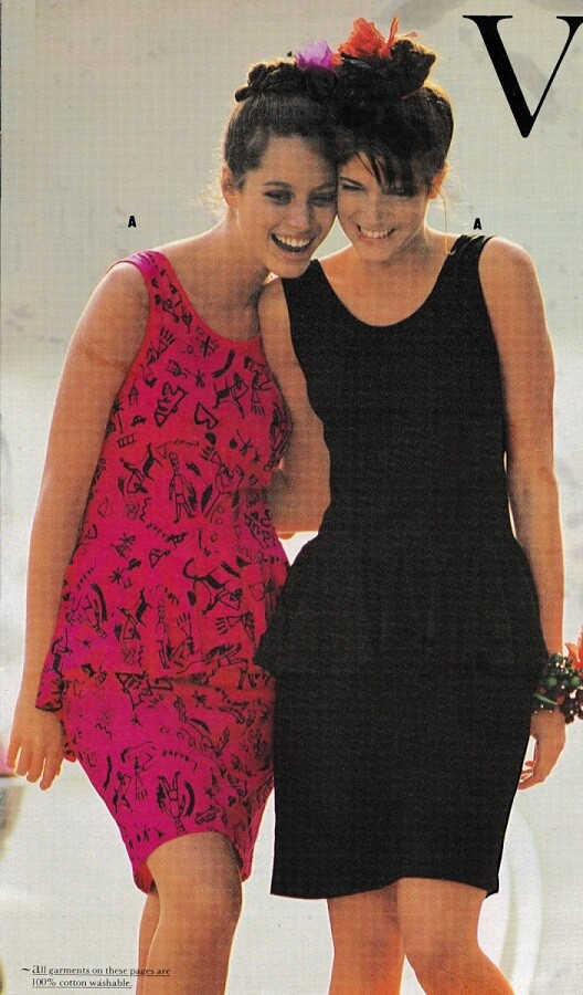 Christy Turlington featured in  the WareHouse ByMail catalogue for Spring/Summer 1988