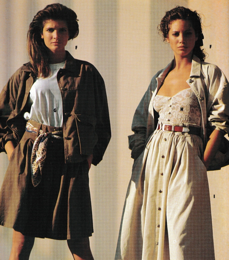 Christy Turlington featured in  the WareHouse ByMail catalogue for Spring/Summer 1988