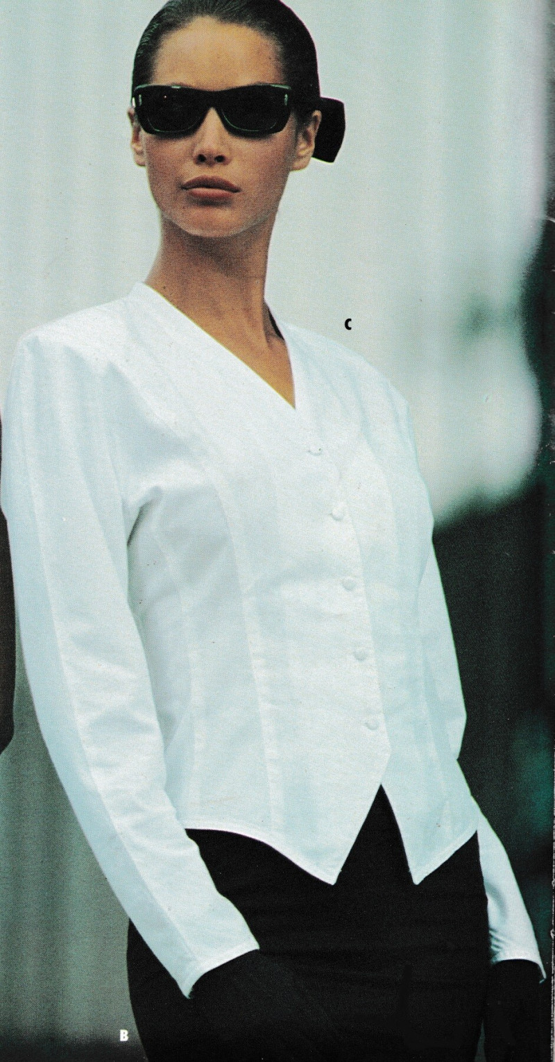 Christy Turlington featured in  the WareHouse ByMail catalogue for Spring/Summer 1988