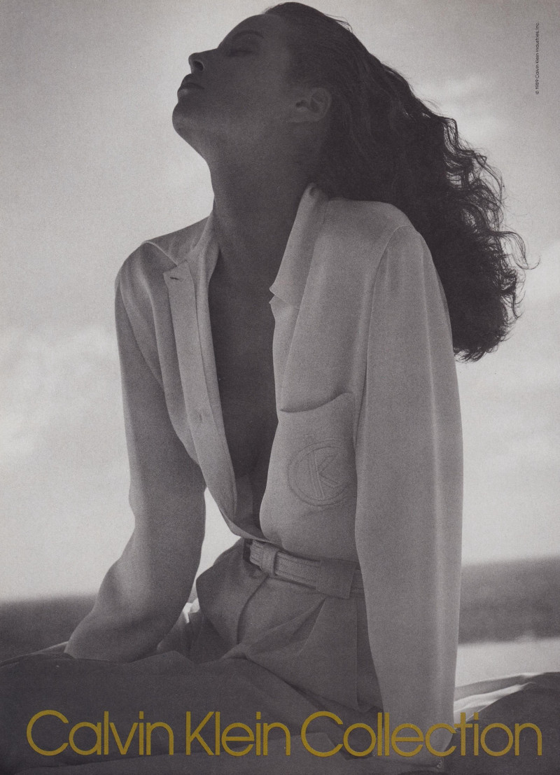 Christy Turlington featured in  the Calvin Klein 205W39NYC advertisement for Spring/Summer 1989