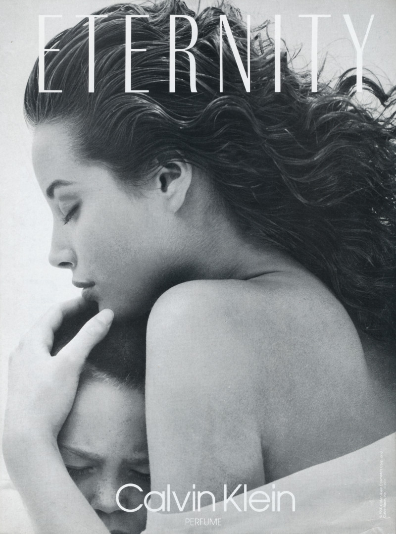 Christy Turlington featured in  the Calvin Klein Fragrance Eternity advertisement for Autumn/Winter 1989