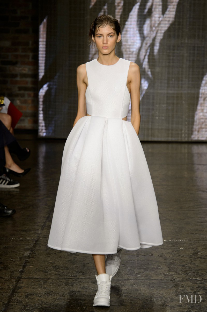 Valery Kaufman featured in  the DKNY fashion show for Spring/Summer 2015