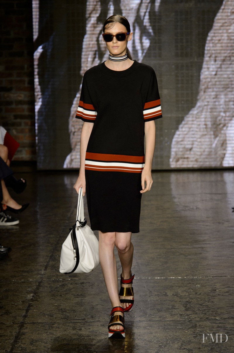 Kremi Otashliyska featured in  the DKNY fashion show for Spring/Summer 2015