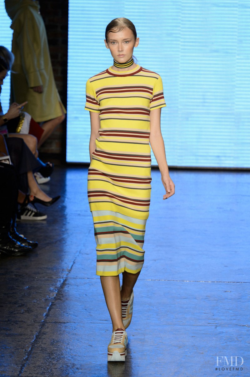 Anna Mellbin featured in  the DKNY fashion show for Spring/Summer 2015