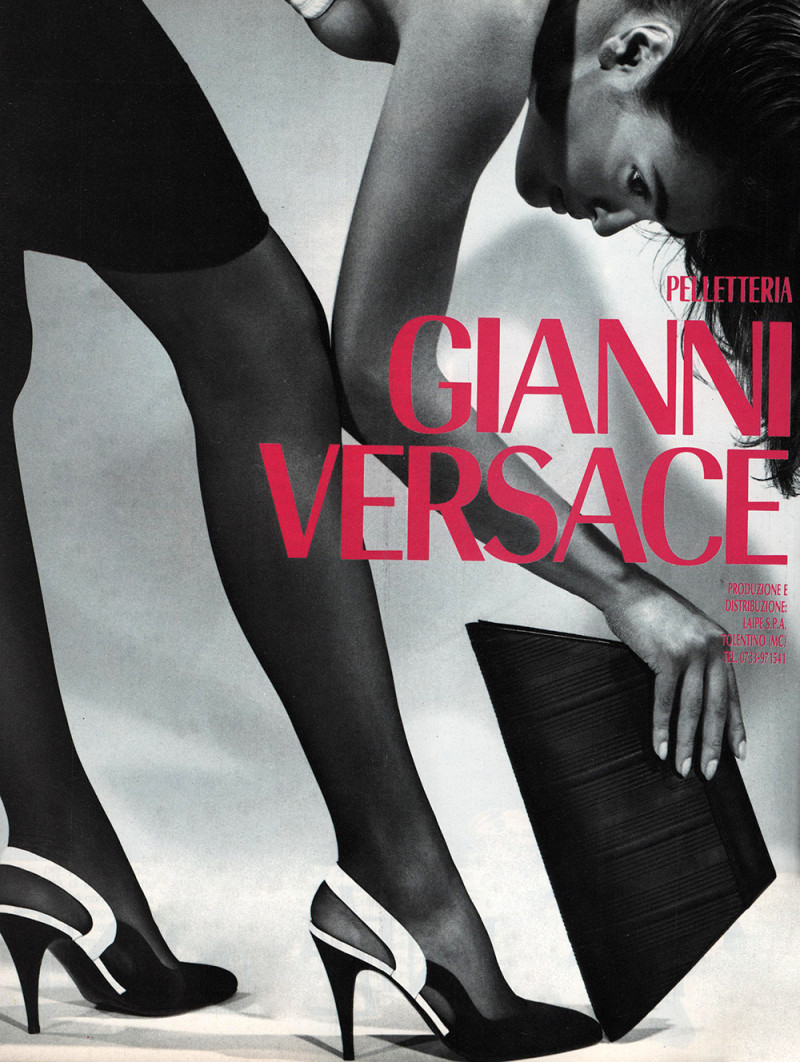 Elizabeth Josie Borain featured in  the Gianni Versace Couture advertisement for Spring/Summer 1989