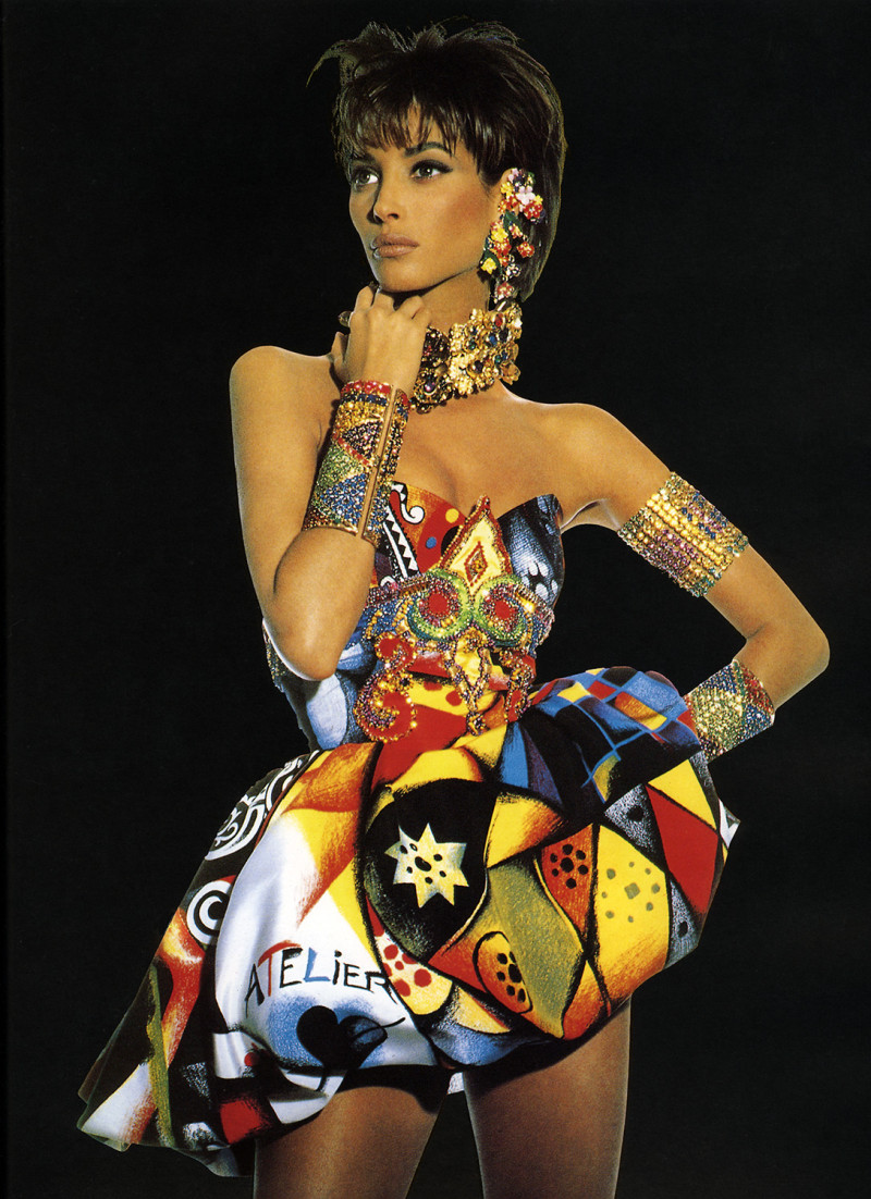 Christy Turlington featured in  the Versace catalogue for Autumn/Winter 1990