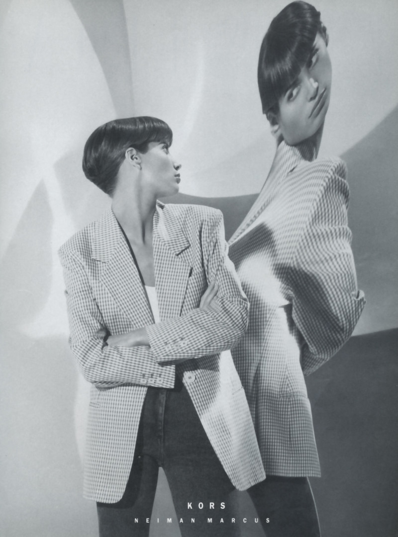 Christy Turlington featured in  the Michael Kors Collection advertisement for Spring/Summer 1990