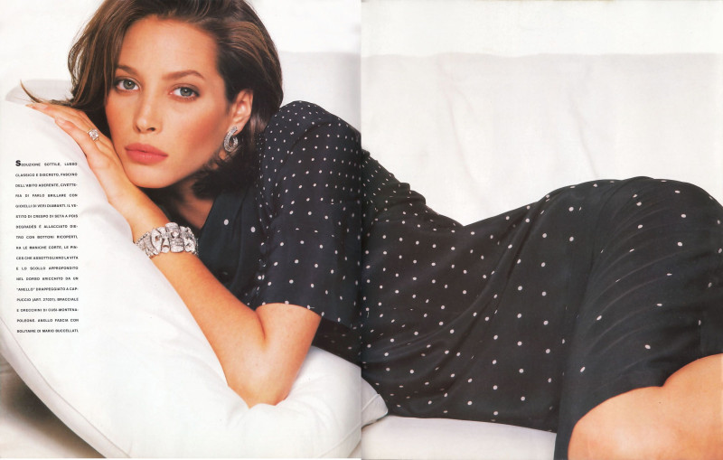 Christy Turlington featured in  the Les Copains catalogue for Spring/Summer 1990