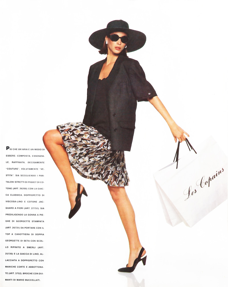 Christy Turlington featured in  the Les Copains catalogue for Spring/Summer 1990