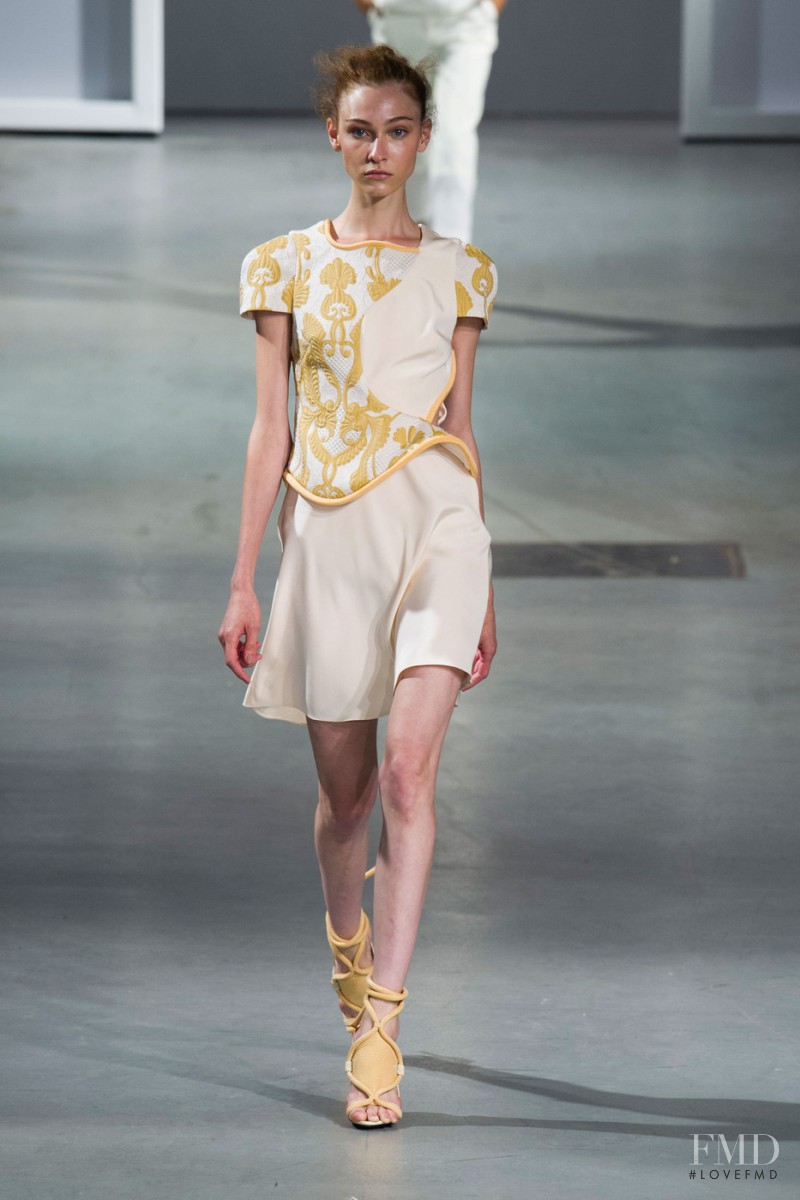 Lera Tribel featured in  the 3.1 Phillip Lim fashion show for Spring/Summer 2015