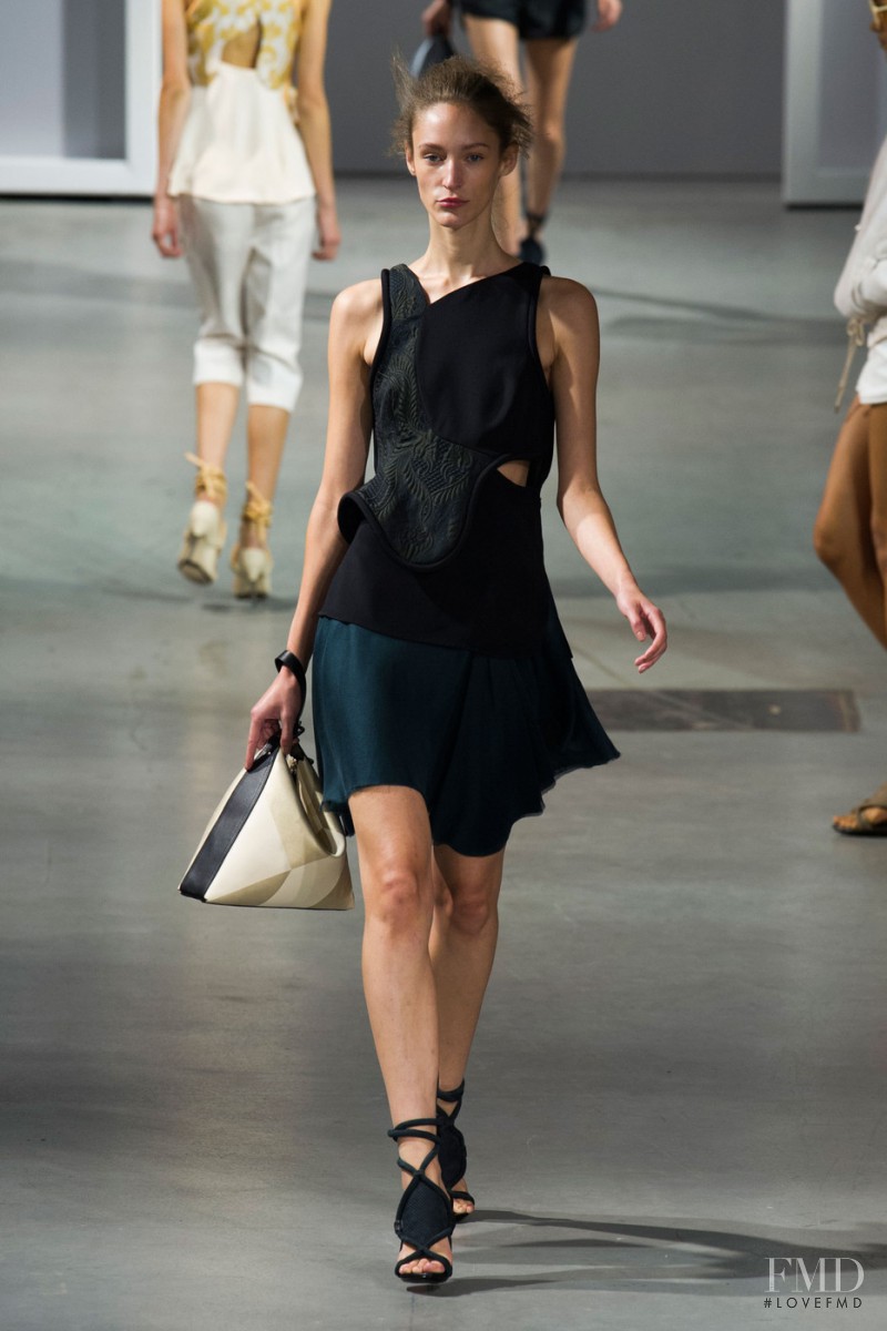 Franzi Mueller featured in  the 3.1 Phillip Lim fashion show for Spring/Summer 2015
