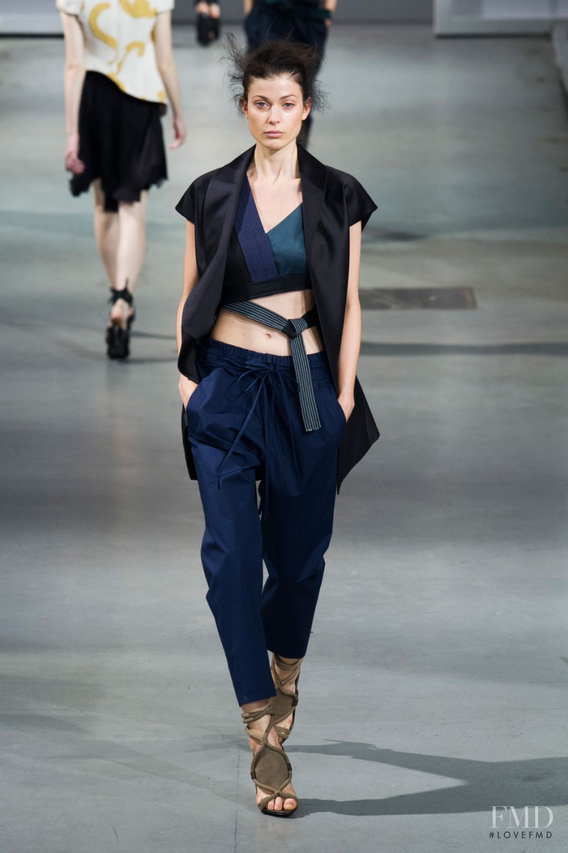 Larissa Hofmann featured in  the 3.1 Phillip Lim fashion show for Spring/Summer 2015