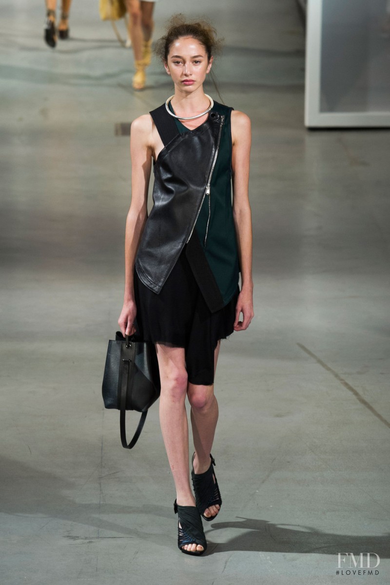 Karime Bribiesca featured in  the 3.1 Phillip Lim fashion show for Spring/Summer 2015