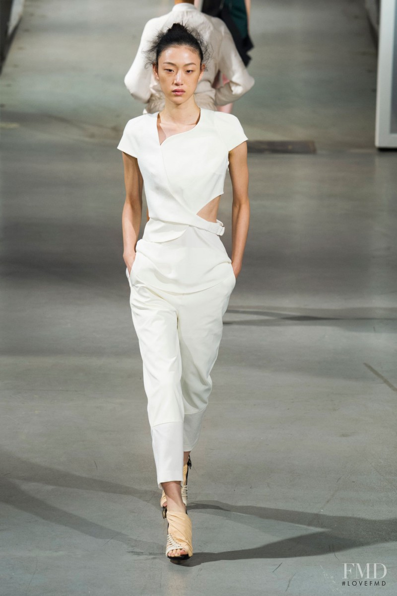 So Ra Choi featured in  the 3.1 Phillip Lim fashion show for Spring/Summer 2015