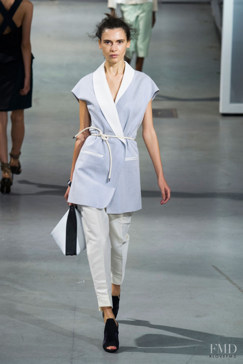 Iana Godnia featured in  the 3.1 Phillip Lim fashion show for Spring/Summer 2015