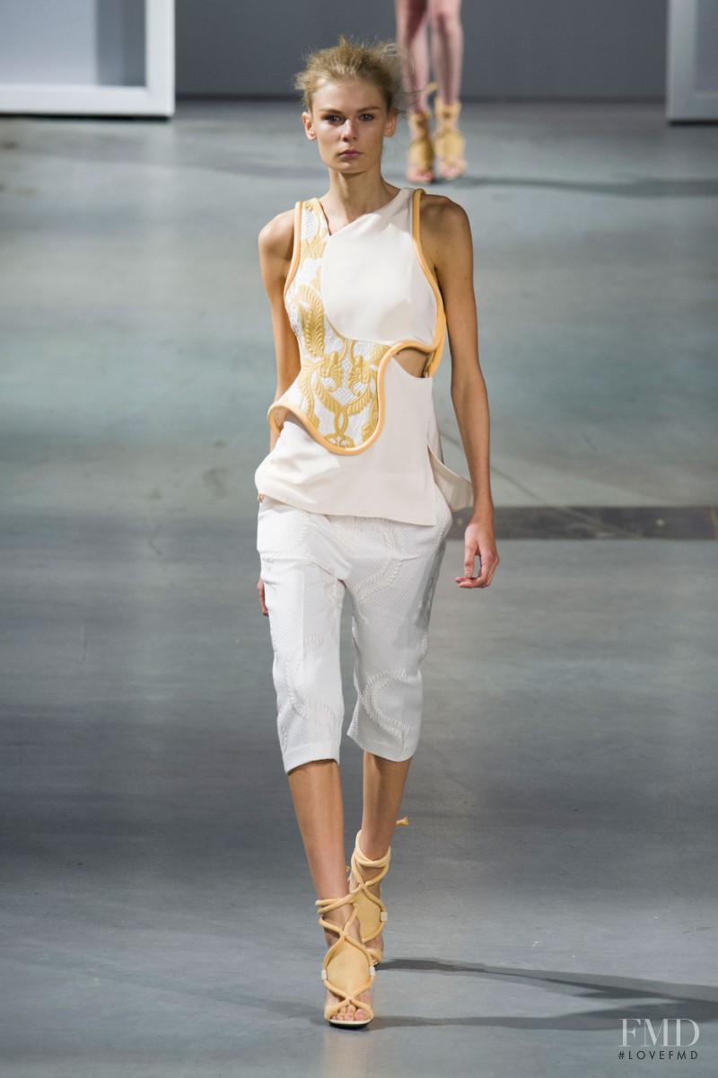 Alexandra Elizabeth Ljadov featured in  the 3.1 Phillip Lim fashion show for Spring/Summer 2015