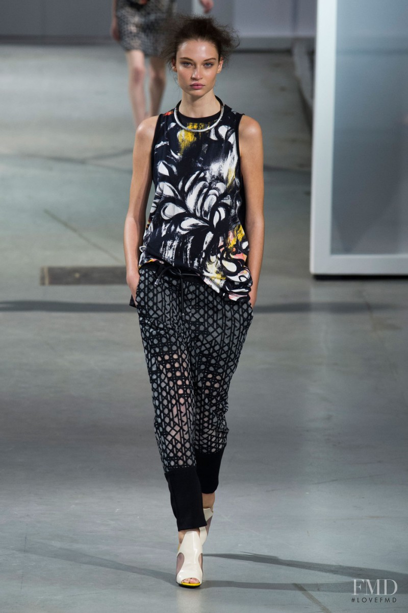 Lieke van Houten featured in  the 3.1 Phillip Lim fashion show for Spring/Summer 2015