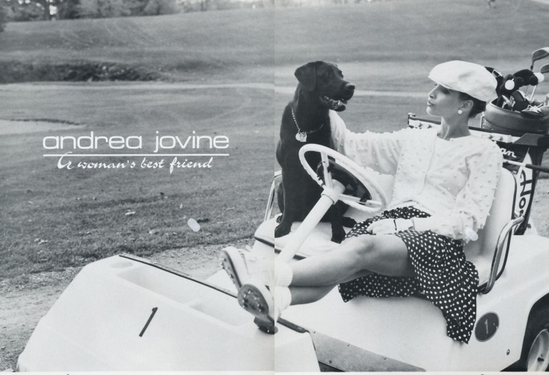 Christy Turlington featured in  the Andrea Jovine advertisement for Spring/Summer 1990